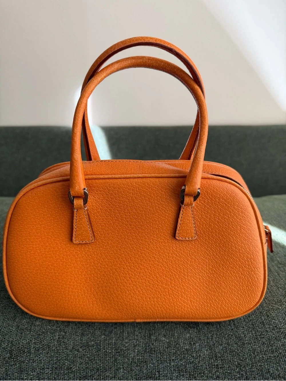 AUTH Prada Cinghiale Sports Bauletto Bag